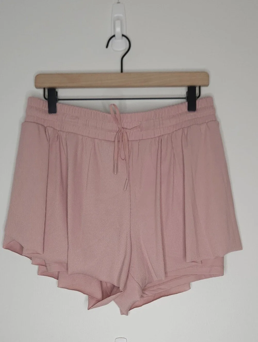 Yogalicious Soft Pink Elastic Waist Athletic Lounge Shorts